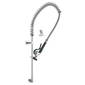 Vòi Xịt Rửa Chén Gắn Tường 98010-1 Single Temperature Wall Mount Commercial Kitchen Pre-Rinse Faucet, no handle Toprinse