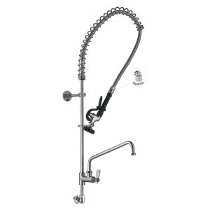 Vòi Xịt Rửa Chén Gắn Tường 98010-2 Wall Mount Commercial Kitchen Pre-Rinse Faucet No Handle with Add-on Faucet Toprinse