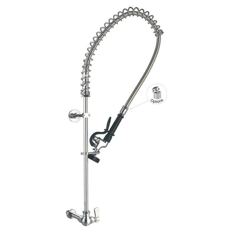 Vòi Xịt Rửa Chén Gắn Tường 98011-1 Single Hole Wall Mounted Commercial Kitchen Sink Pre Rinse Faucet Toprinse