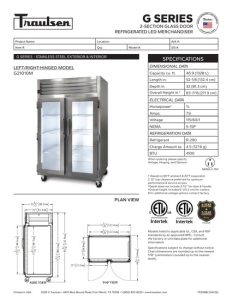 Tủ Kính Trưng Bày Traulsen G21010M