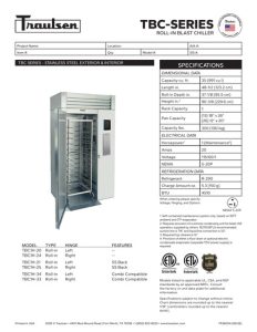 Tủ Cấp Đông Nhanh Traulsen TBC1H