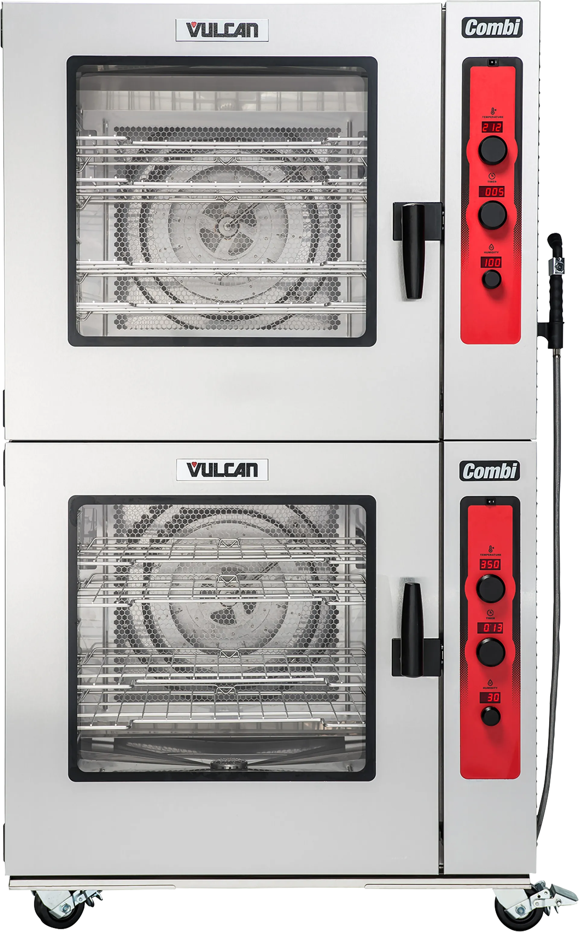 Lò Hấp Nướng Đa Năng Combi Vulcan ABC 7-Level Boilerless Combi Oven ABC7G Stacked