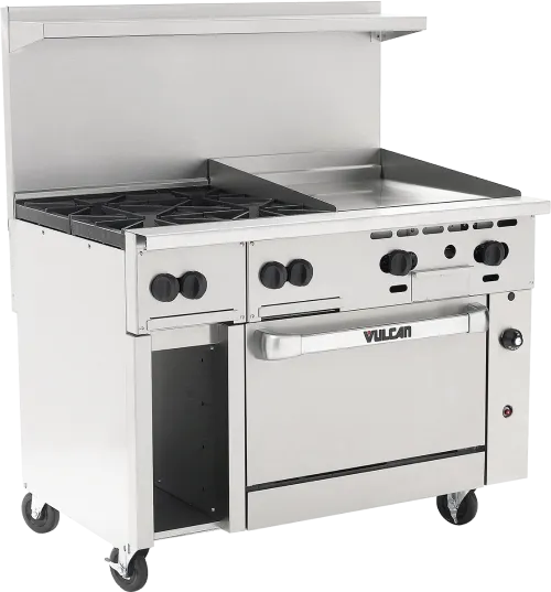 Bếp Âu Nhiều Lò Nấu Vulcan Endurance Restaurant Range 48C-4B24GT