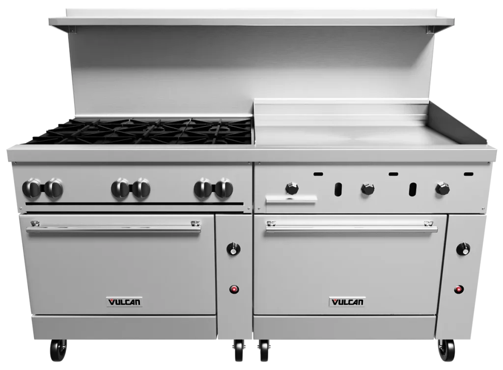 Bếp Âu Nhiều Lò Nấu Vulcan Endurance Restaurant Range 72SC-6B36GT