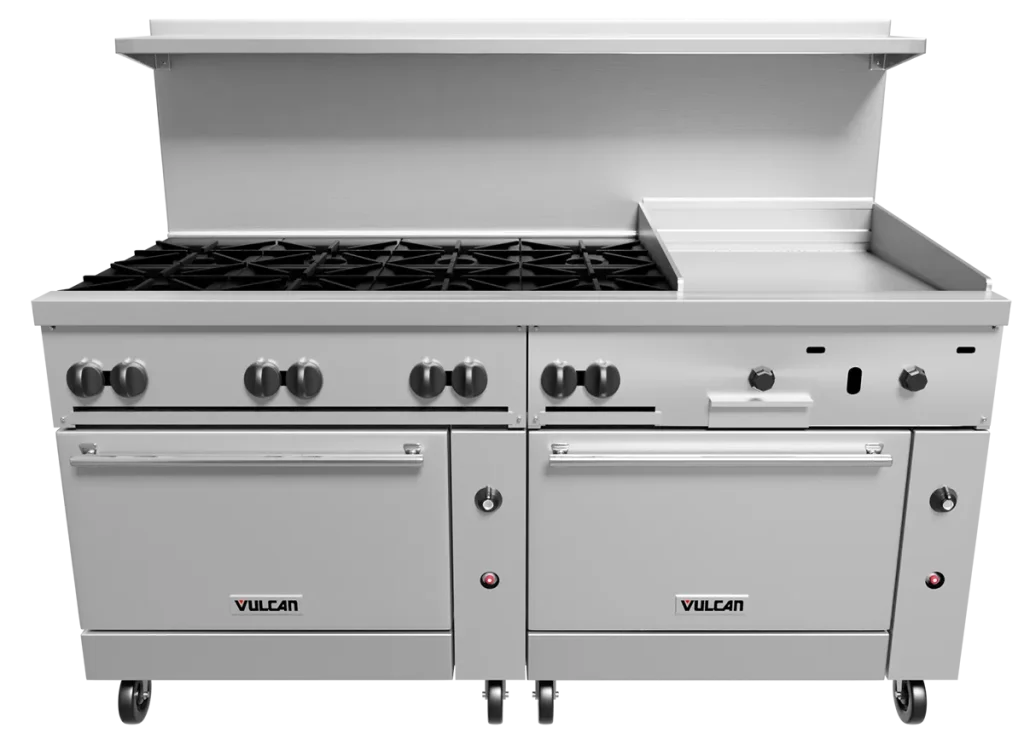 Bếp Âu Nhiều Lò Nấu Vulcan Endurance Restaurant Range 72SC-8B24GT