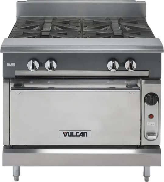 Bếp Âu Nhiều Lò Nấu Vulcan V Series Heavy Duty Gas Range V6B36C