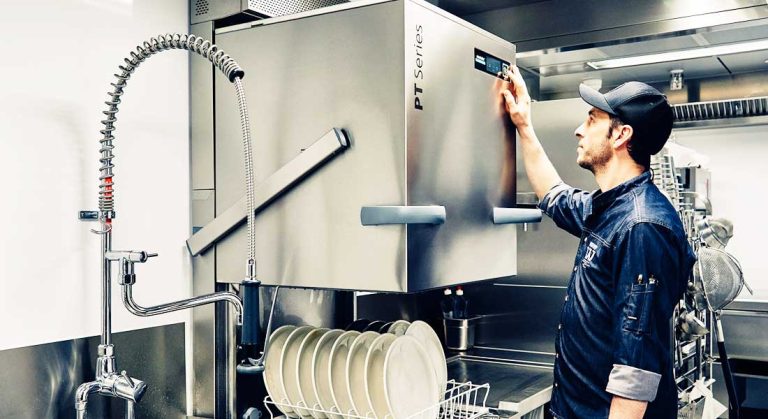 Máy Rửa Chén Bát Cửa Sập Kiểu Vòm PT-L passthrough dishwasher (extra-wide) Winterhalter